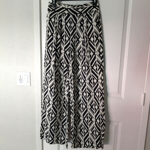 BR printed wide leg pants